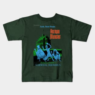 HERMAN MUNSTER - DISNERLAND PARODY Kids T-Shirt